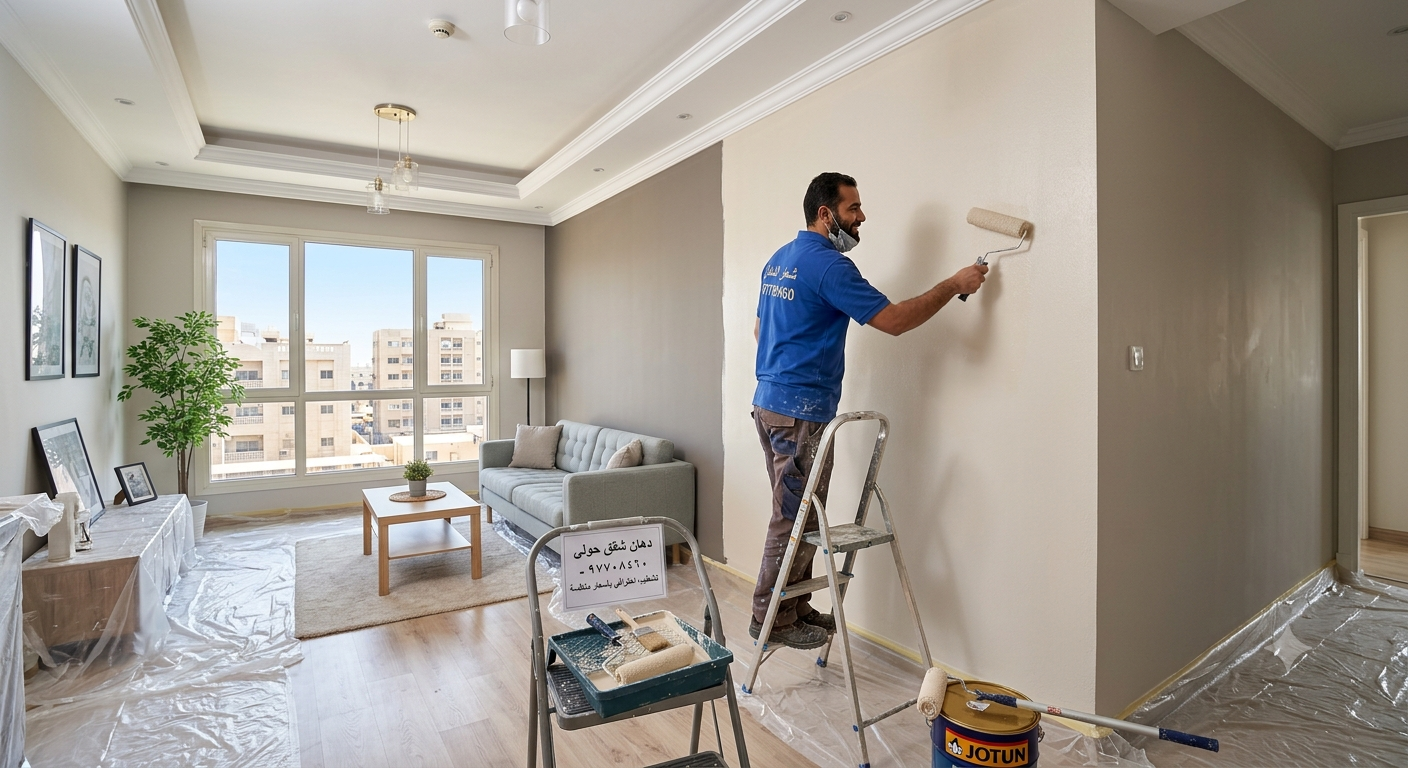 Read more about the article دهانات شقق حولي الكويت 97708460— تشطيب احترافي بأسعار منافسة