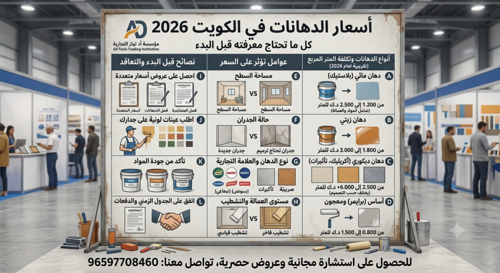 أفضل أنواع دهانات الجدران في الكويت